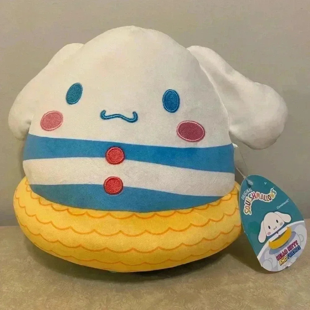 NWT Hello Kitty & Friends Cinnamoroll Squishmallow 8" Sanrio White Plush Toy NEW